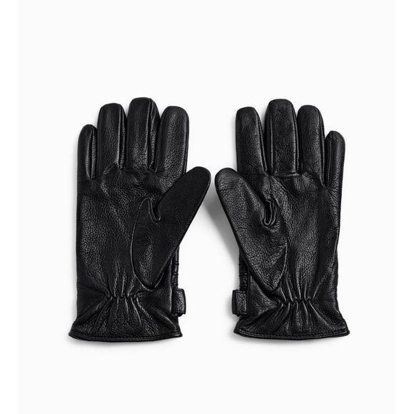 NWT Zara leather gloves with topstitching - Picture 2 of 8